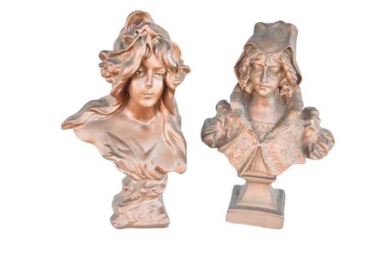 Pair Classical Style Composition Bust
