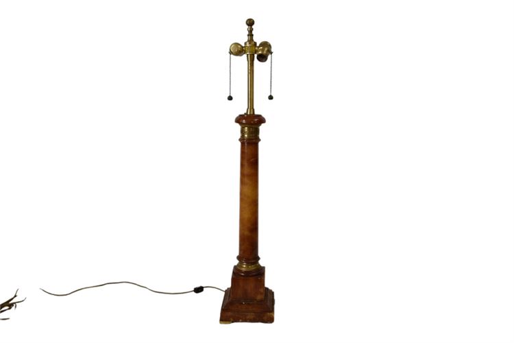 MARBOD LAMP CO  Vintage Marble Column Lamp