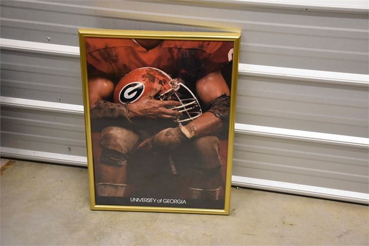 Framed UGA Football Photo