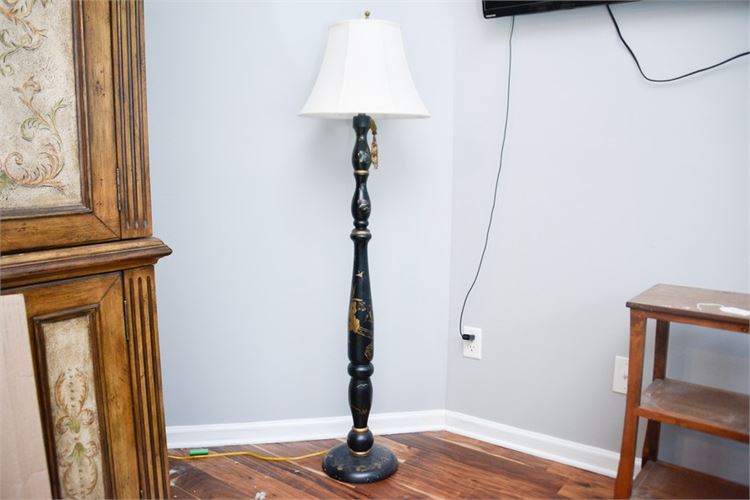 Paint Decorated Floor Lamp