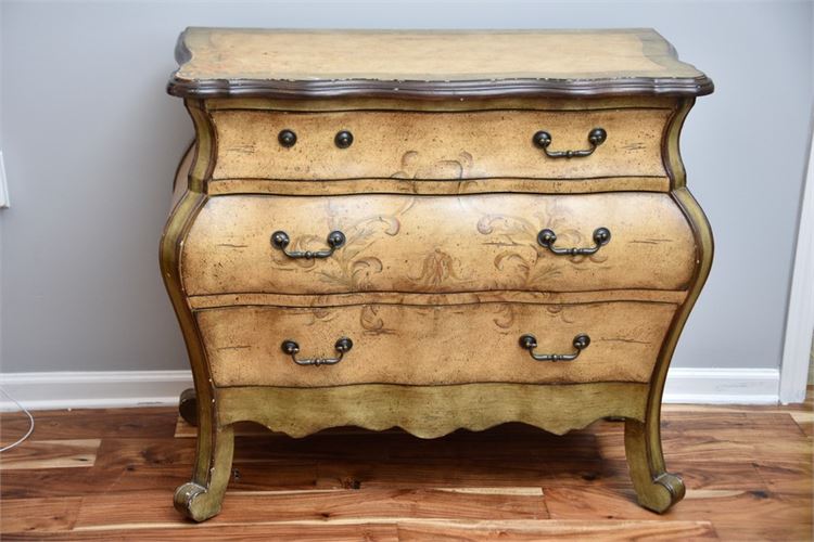 Companies Estate Sales - Paint Decorated Bombe Chest