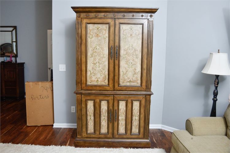 Paint Decorated Armoire