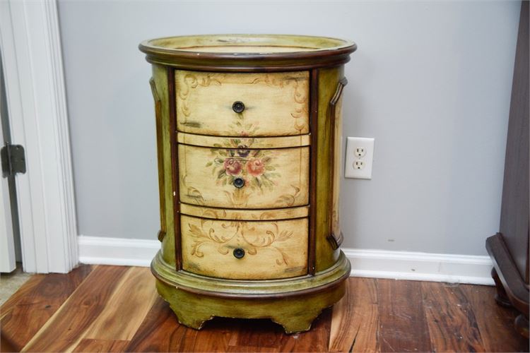 Paint Decorated Three Drawer Chest