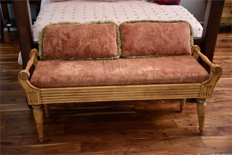 Classical Style Upholstered Bench