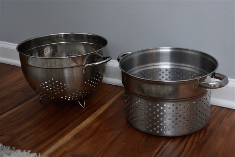 Two (2) Stainless Steel Strainers