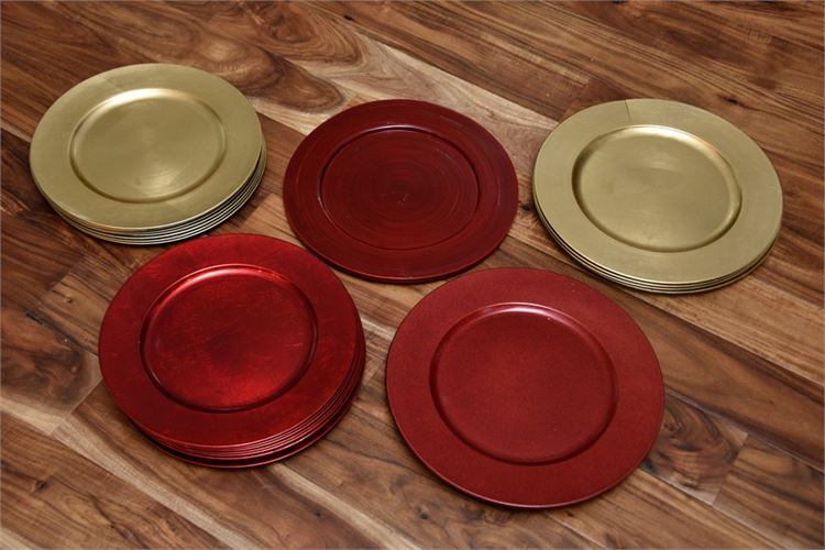 Group Gold and Red Plates