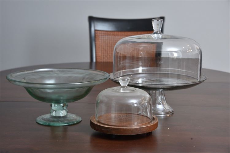 Three (3) Glass Dishes