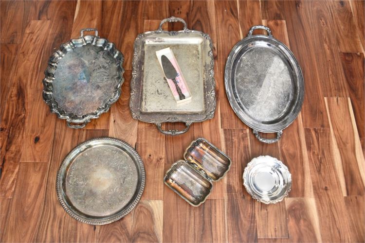 Group Silver Plate Items