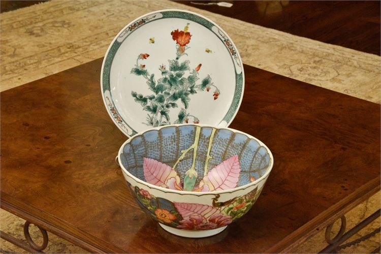 Chinese Porcelain Bowl and Plate