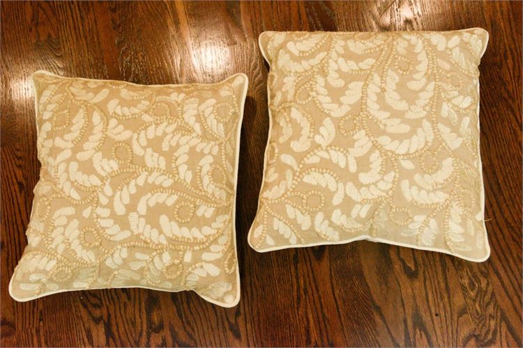 Pair Patterned Accent Pillows