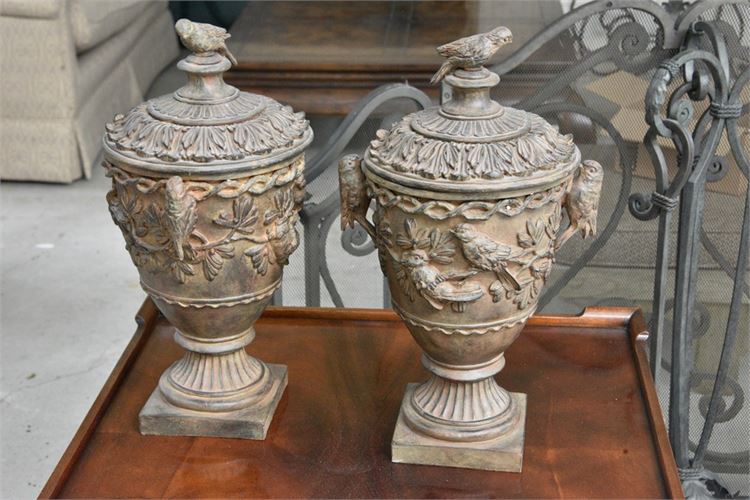 Pair Decorative Urns