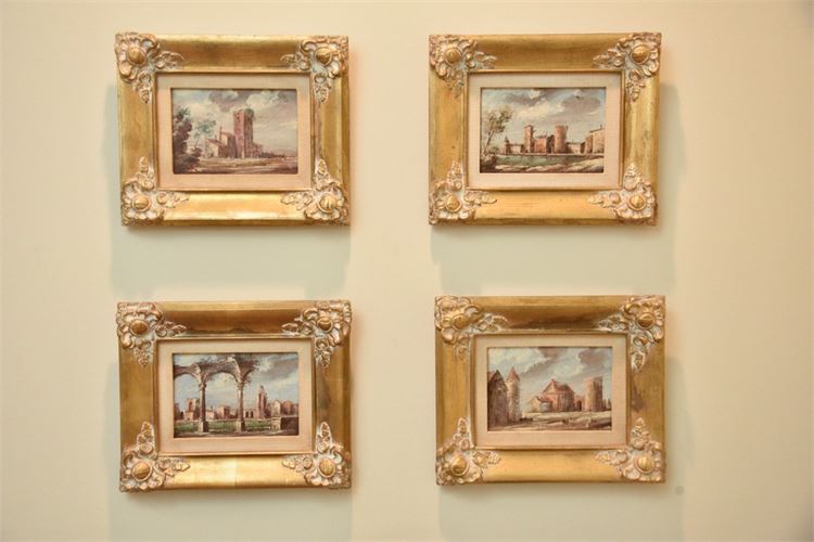 Four (4) Framed Landscapes