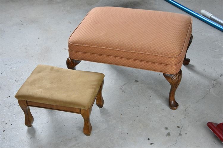 Two (2) Upholstered Stools