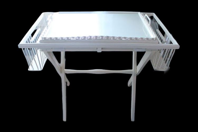 White Painted Tray Table