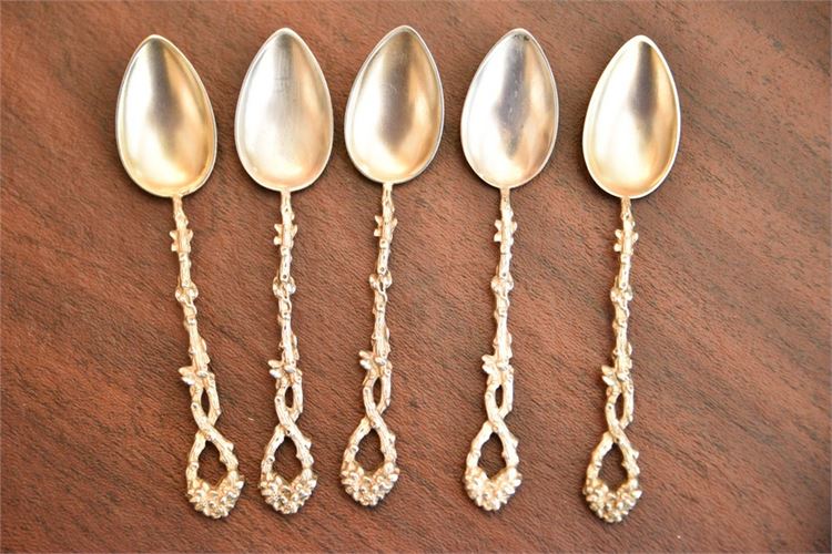 Five (5) 800 Silver Spoons