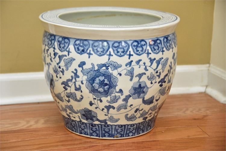 Blue and White Chinese Porcelain Planter