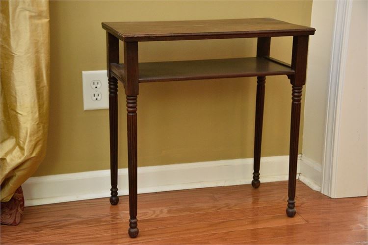 Mahogany Two Tier End Table