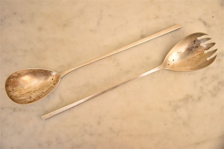 ARON 800 Silver Serving Spoon and Fork
