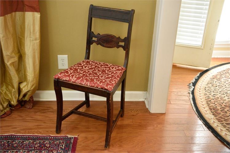 Ribbon Back Accent Chair With upholstered Seat