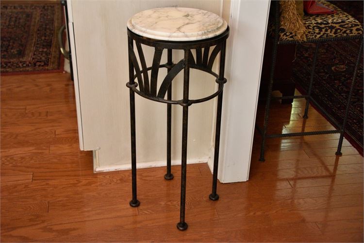 Marble Top Metal Stand