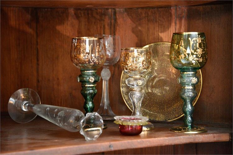 Group Decorative Glass Objects