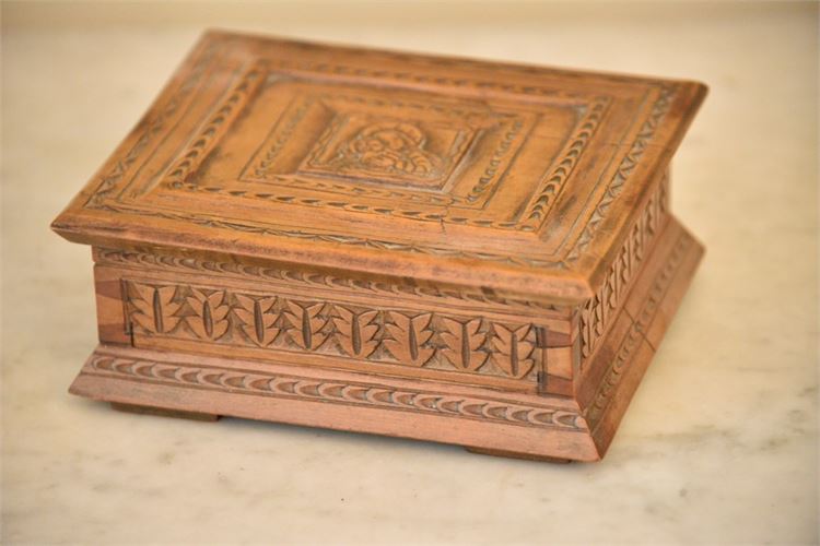 Carved Wood Box