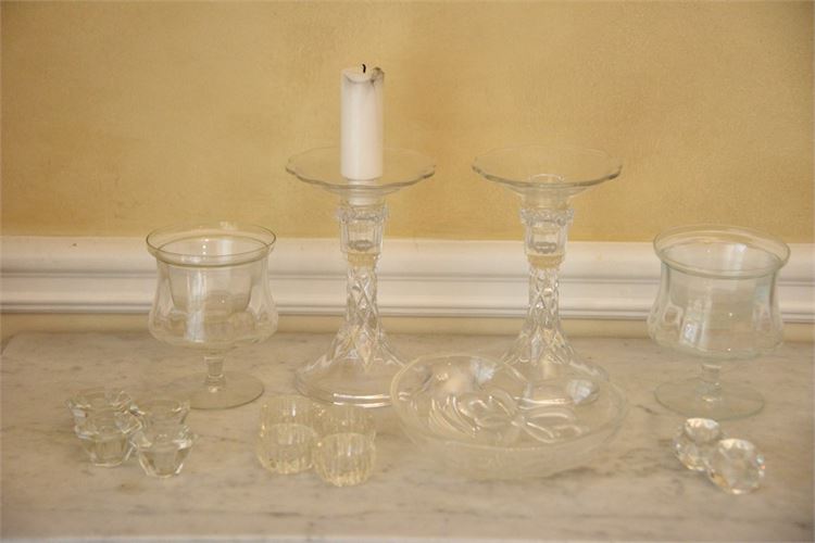 Group Glass Candle Holders