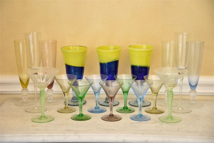 Colored Glass Stemware