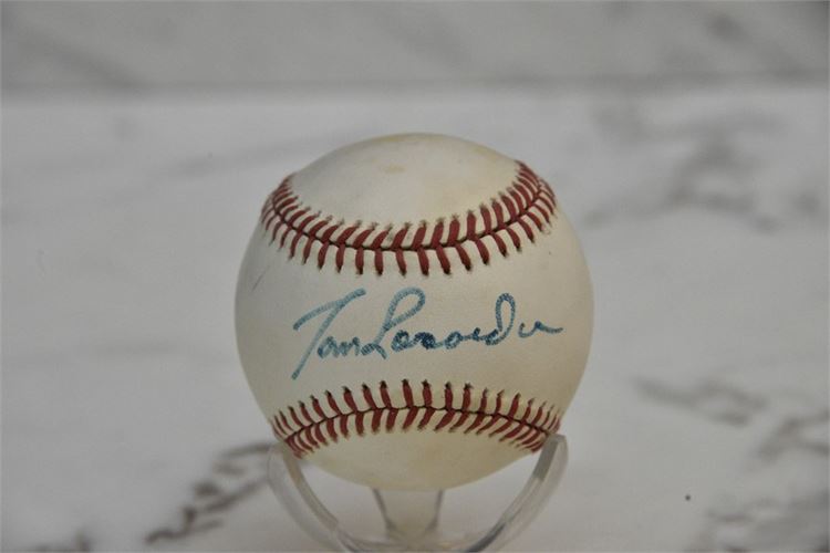 Tommy Lasorda Autographed Baseball