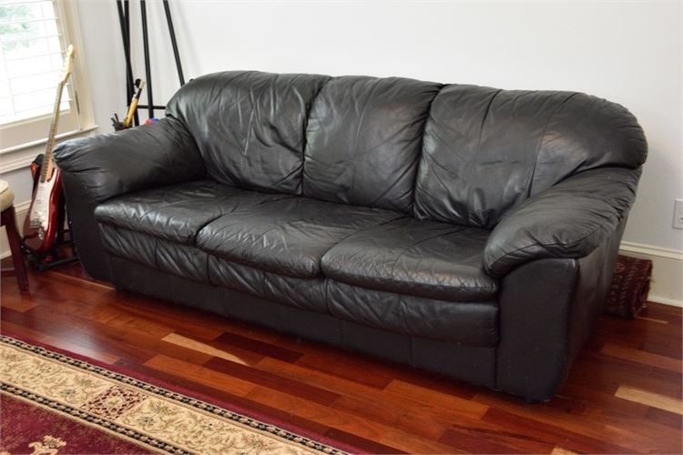 Black Leather Sofa