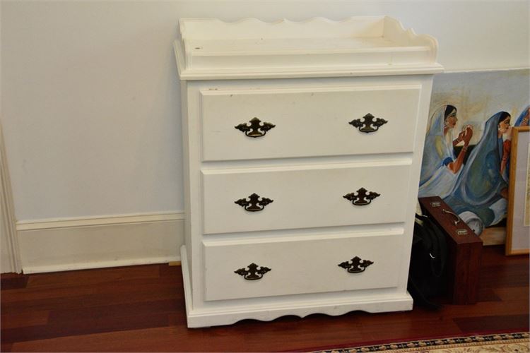 White Painted Changing Table