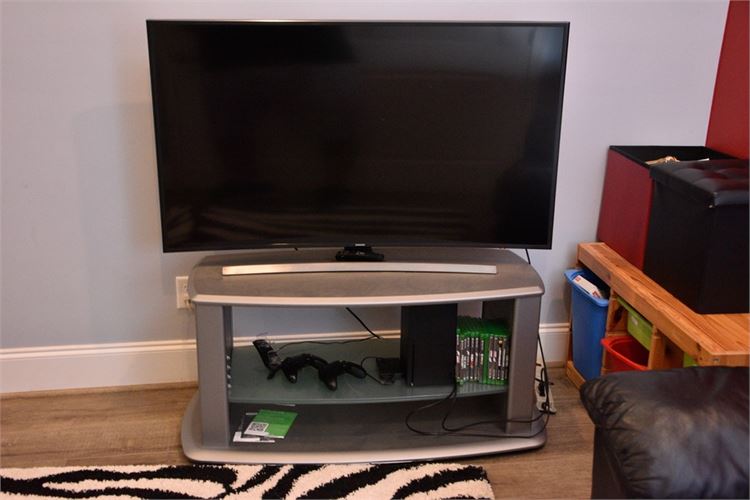 55" SAMSUNG UN55JU6700F TV and Entertainment Console (CONTENTS NOT INCLUDED)