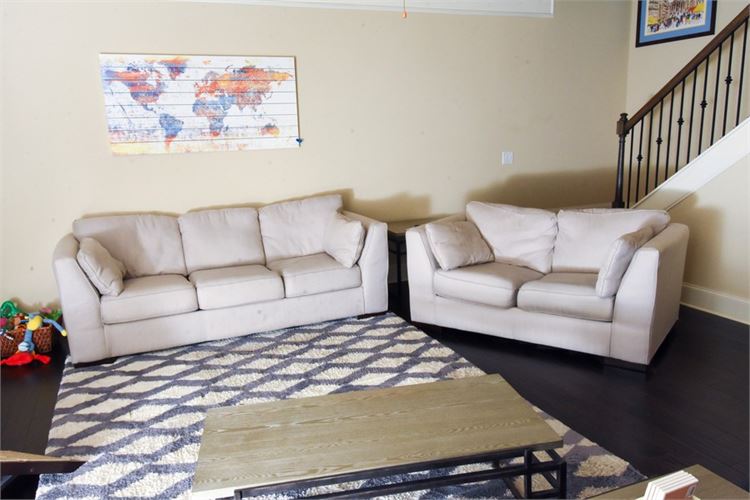 Contemporary Loveseat and Sofa