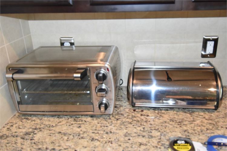 Toaster Oven and Bread Box