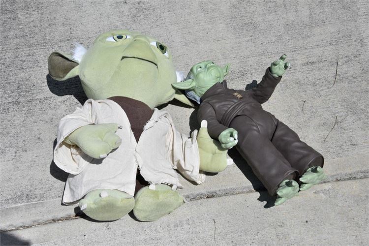 Two (2) Yoda Figures