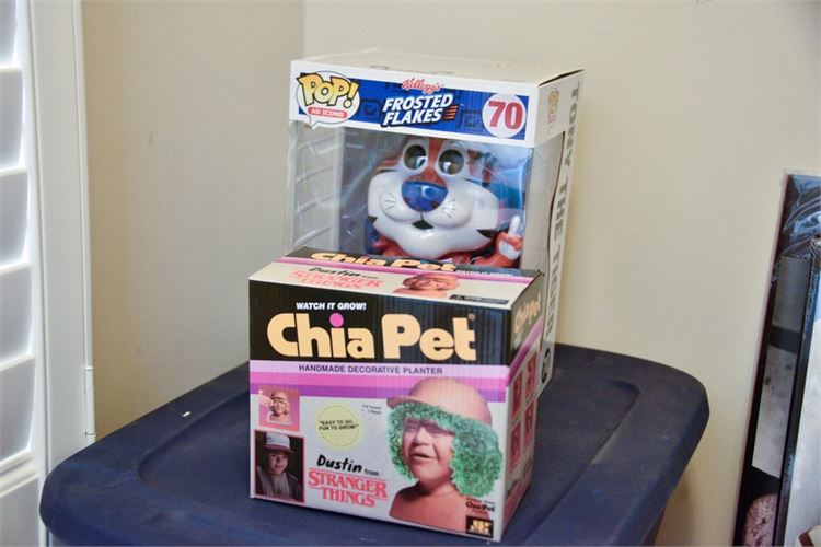 Chia Pet and POP Tony The Tigger New In Box