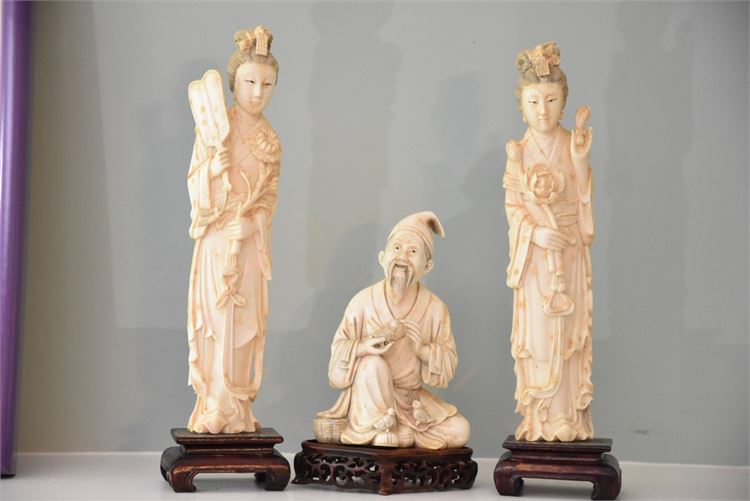 Three (3) Asian Ancestral Figures