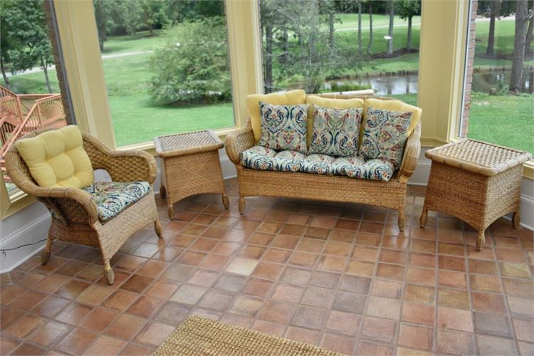 Wicker Outdoor Living Set