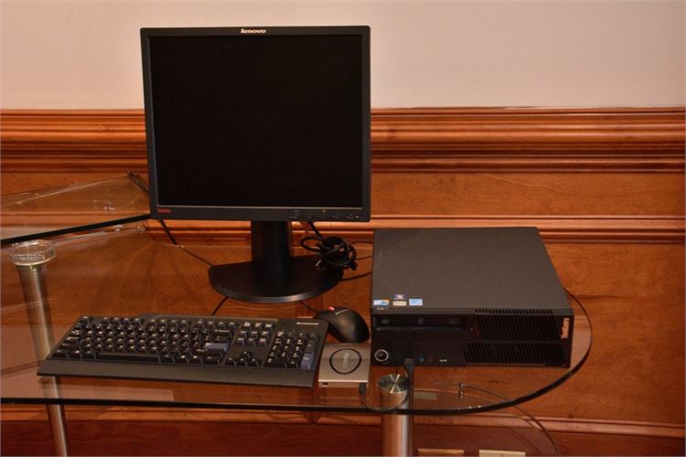 LENOVO THINKCENTRE Desktop Computer With Accessories