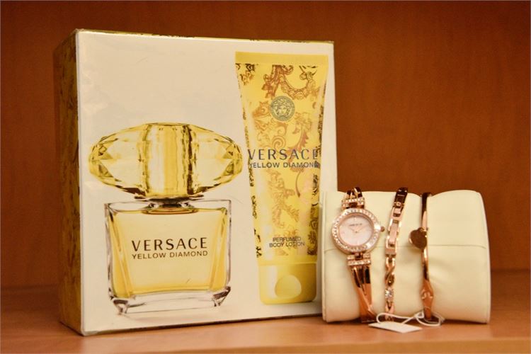 VERSACE Yellow Diamond Fragrance Set and ANNE KLIEN Jewelry Set