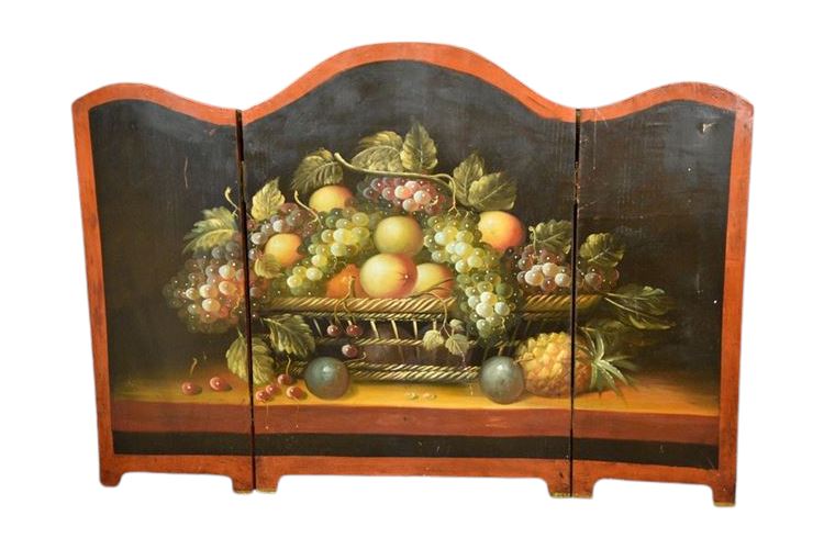 Painted Fire Screen