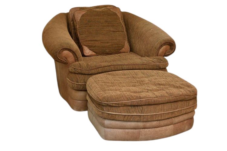 BENCH CRAFT Armchair With Ottoman