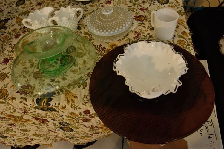 Group Vintage Glass Dishes