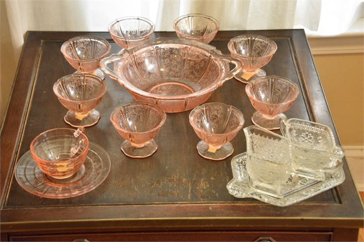 Group Vintage Glass Dishes