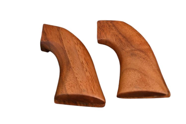 Two (2) Wooden Revolver Handles