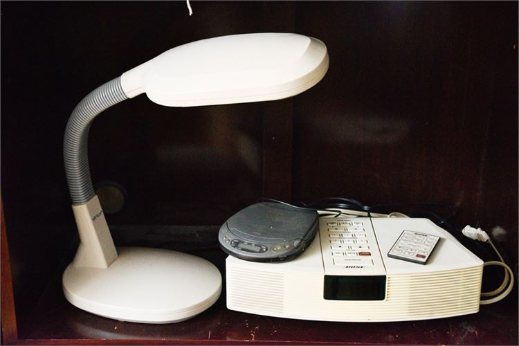 BOSE Radio Desk Lamp and Portable CD Player