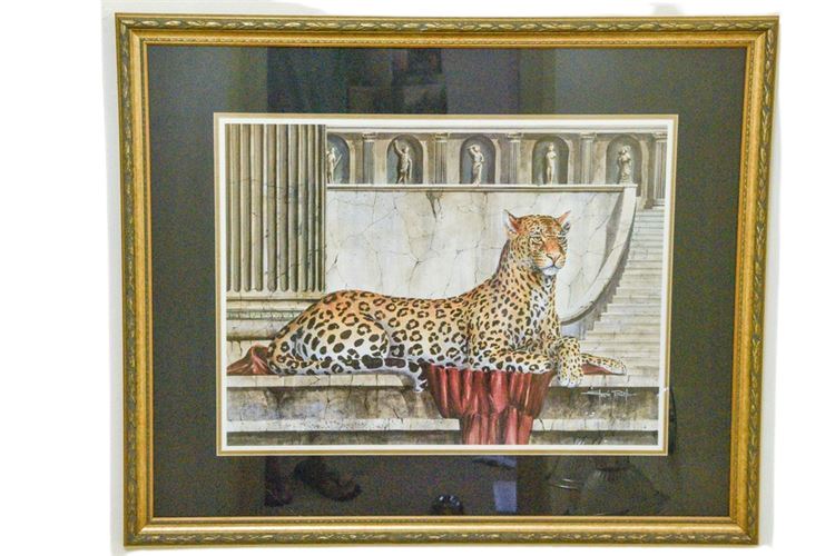 Framed Leopard Art Print