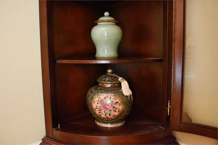 Two (2) Decorative Lidded Jars