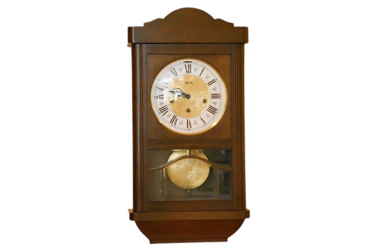 CHICAGO CLOCK CO INC. Mahogany Wall Clock