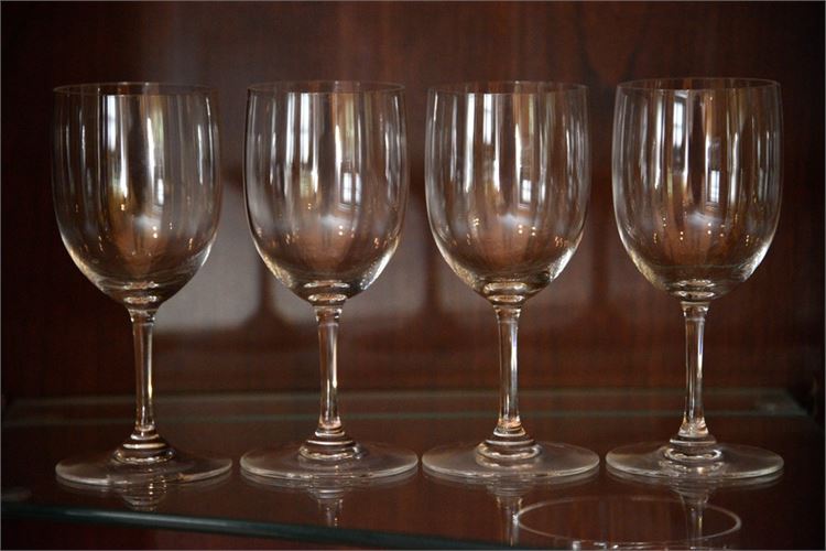 Four (4) BACARAT Crystal Wine Glasses